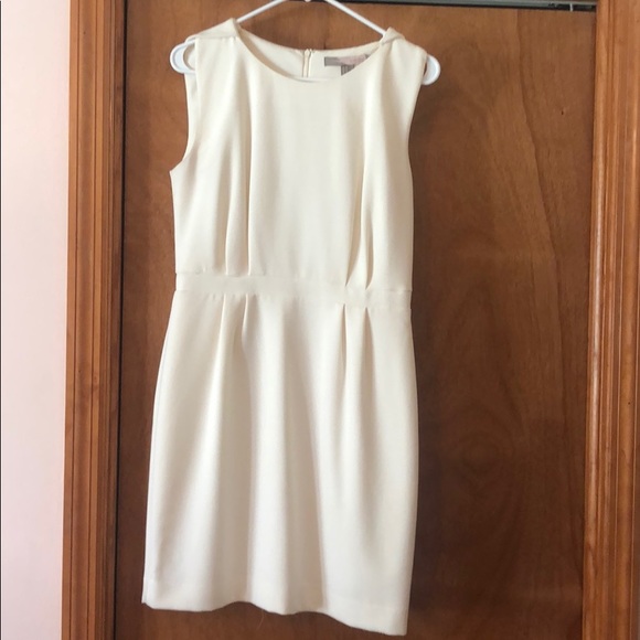 Contemporary boat neck white dress - Picture 1 of 3